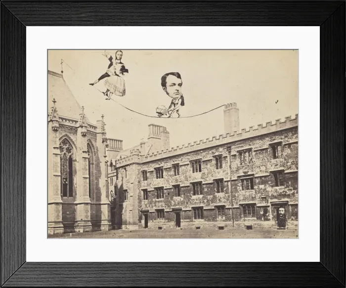 Framed Print : Montage of Ecclesiastical Figures Posed in Political Satire, 1860s. Creator: Unknown Framed Print : Montage of Ecclesiastical Figures Posed in Political Satire, 1860s. Creator: Unknown
