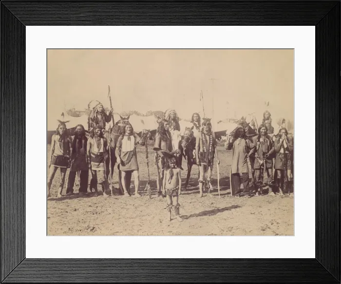 Framed Print : Sioux Indians, 1880s-90s. Creator: Unknown Framed Print : Sioux Indians, 1880s-90s. Creator: Unknown