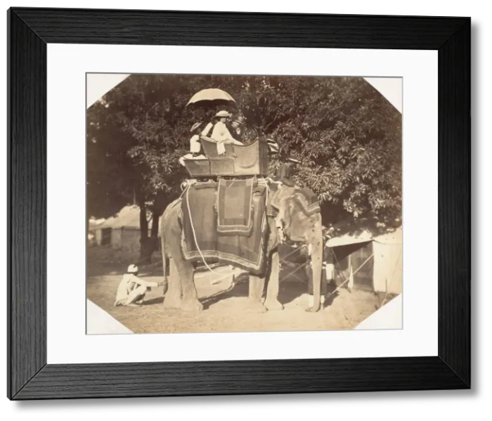 Framed Print : Lady Canning and J. C. S. 1858-61. Creator: Unknown Framed Print : Lady Canning and J. C. S. 1858-61. Creator: Unknown