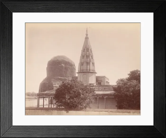 Framed Print : Buddhist Temple, Agra, 1860s-70s. Creator: Unknown Framed Print : Buddhist Temple, Agra, 1860s-70s. Creator: Unknown