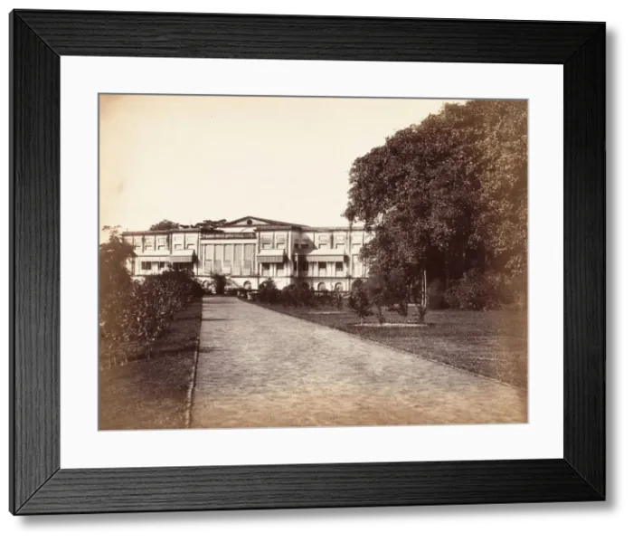 Framed Print : Government House, Barrackpore, 1858-61. Creator: Unknown Framed Print : Government House, Barrackpore, 1858-61. Creator: Unknown