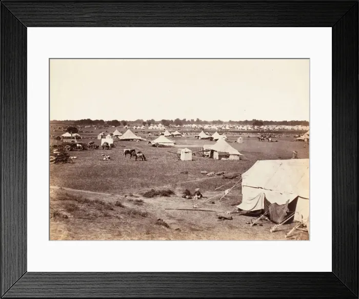 Framed Print : Outskirts of Governor Generals Camp, 1858-61. Creator: Unknown Framed Print : Outskirts of Governor Generals Camp, 1858-61. Creator: Unknown