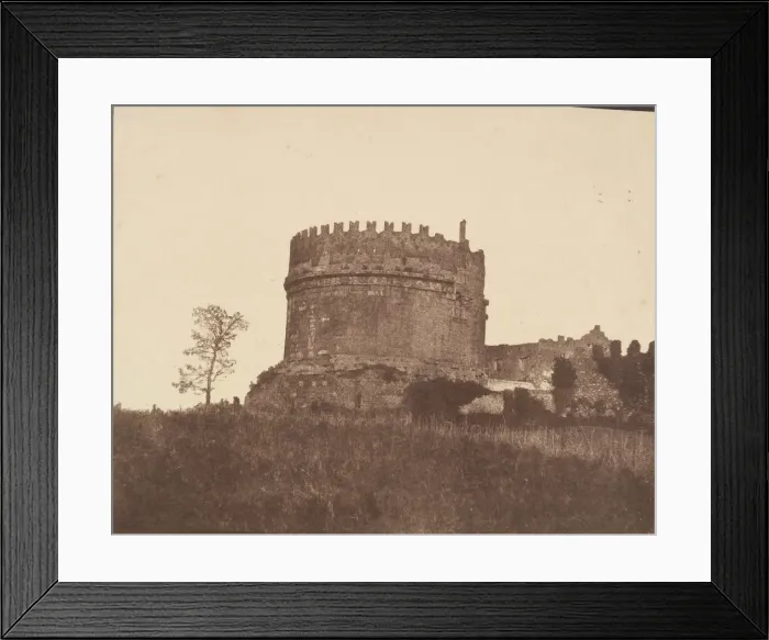 Framed Print : Tomb of Cecilia Metella, Rome, 1850s. Creator: Unknown Framed Print : Tomb of Cecilia Metella, Rome, 1850s. Creator: Unknown