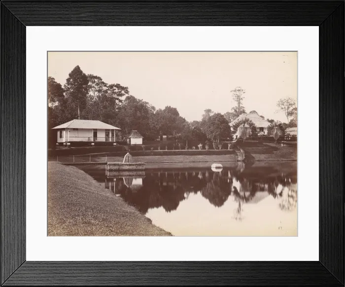 Framed Print : Water Reservoir at Thompson Road, Singapore, 1860s-70s. Creator: Unknown Framed Print : Water Reservoir at Thompson Road, Singapore, 1860s-70s. Creator: Unknown