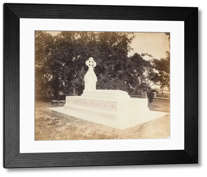 Framed Print : Tomb of Lady Charlotte Canning, Barrackpur, 1858-61. Creator: Unknown