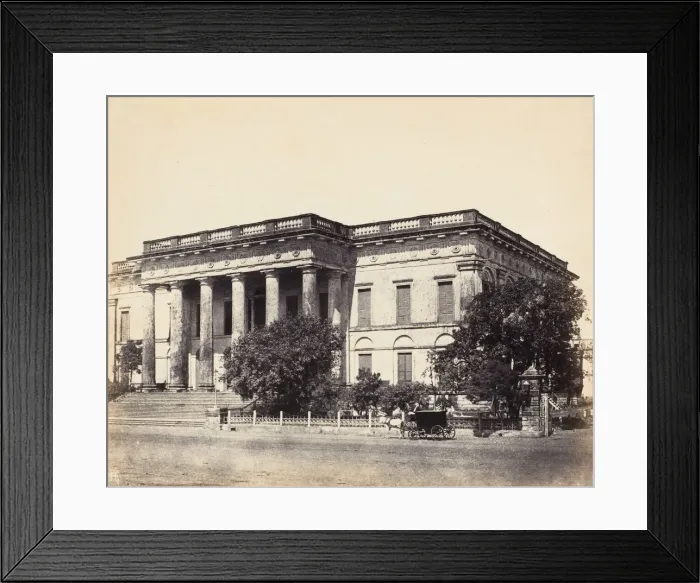 Framed Print : Town Hall, Calcutta, 1850s. Creator: Captain R. B. Hill