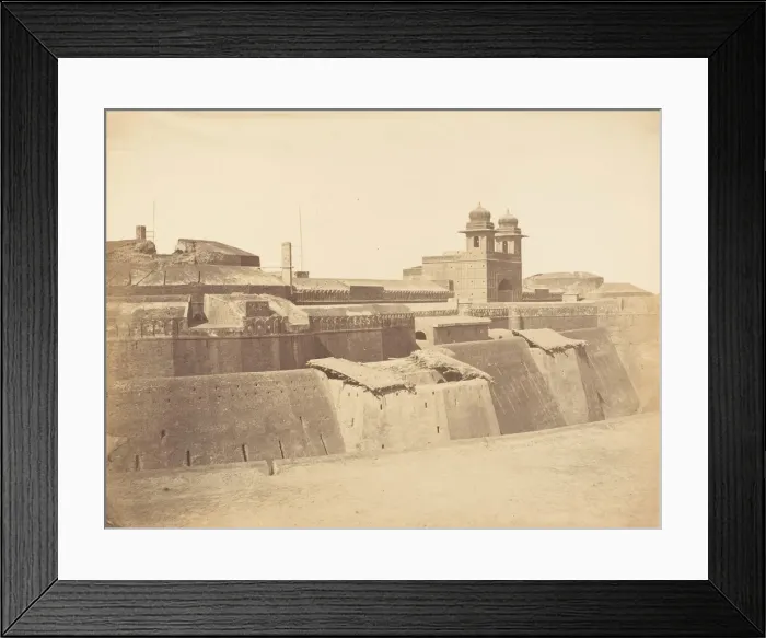 Framed Print : Fort of Philoor on the Sutlej River, Built by Runjeet Singh, 1858-61 Framed Print : Fort of Philoor on the Sutlej River, Built by Runjeet Singh, 1858-61