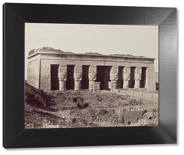 Temple a Denderah, 1870s. Creator: Antonio Beato