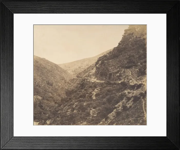 Framed Print : On the Road to Watersmeet, near Lynton, North Devon, 1856. Creator: Arthur Julius Pollock Framed Print : On the Road to Watersmeet, near Lynton, North Devon, 1856. Creator: Arthur Julius Pollock