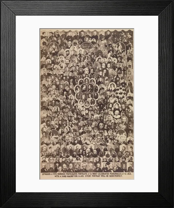 Framed Print : Upwards of Five Hundred Photographic Portraits of the Most Celebrated Personages of th Framed Print : Upwards of Five Hundred Photographic Portraits of the Most Celebrated Personages of th