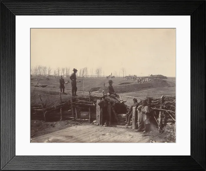 Framed Print : Fortifications, Manassas, March 1862. Creators: Barnard & Gibson, George N Framed Print : Fortifications, Manassas, March 1862. Creators: Barnard & Gibson, George N