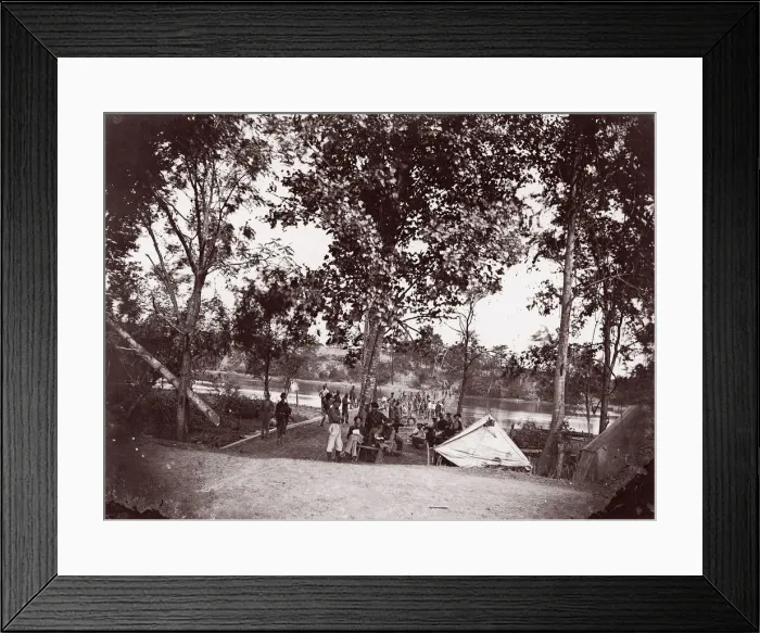 Framed Print : Fort Brady, James River, 1864. Creator: Andrew Joseph Russell Framed Print : Fort Brady, James River, 1864. Creator: Andrew Joseph Russell