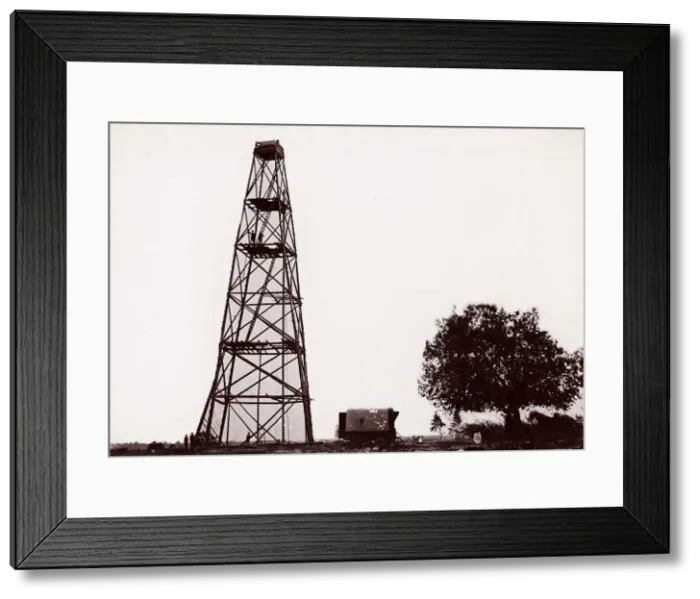 Framed Print : Butlers Lookout Tower, Opposite Dutch Gap, 1865. Creators: Andrew Joseph Russell Framed Print : Butlers Lookout Tower, Opposite Dutch Gap, 1865. Creators: Andrew Joseph Russell