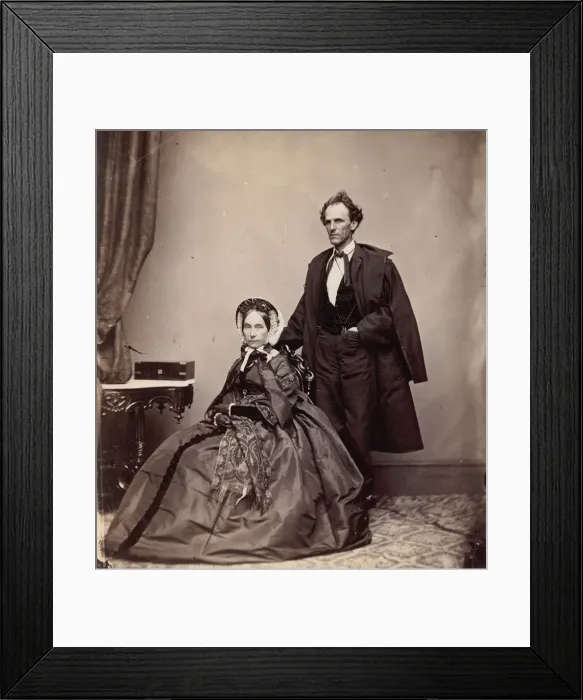 Framed Print : [Senator and Mrs. James Henry Lane], 1861-66. Creator: Brady & Co