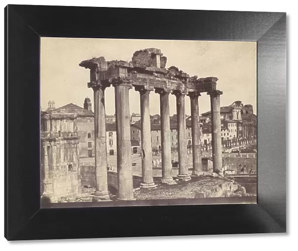 Temple of Concord, Rome, 1850s. Creator: Calvert Jones