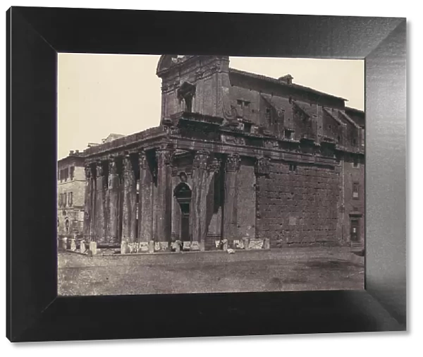 Temple of Antonius and Faustina, San Lorenzo in Miranda, Rome, 1850s