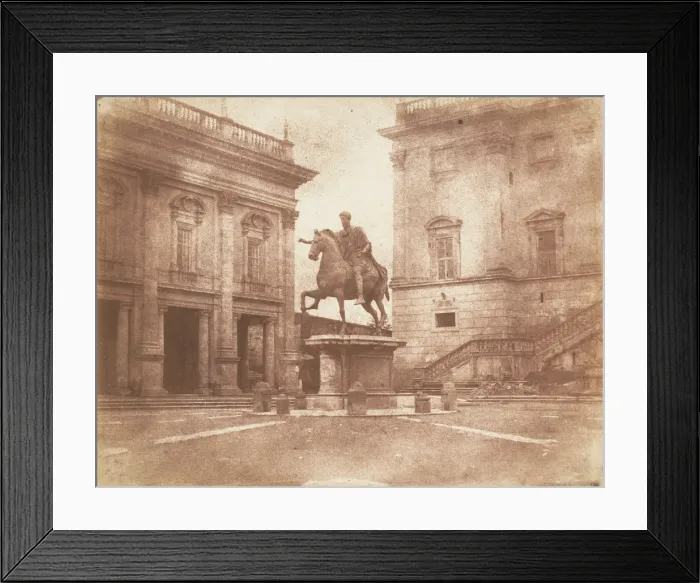 Framed Print : The Capitoline, 1846. Creator: Calvert Jones Framed Print : The Capitoline, 1846. Creator: Calvert Jones