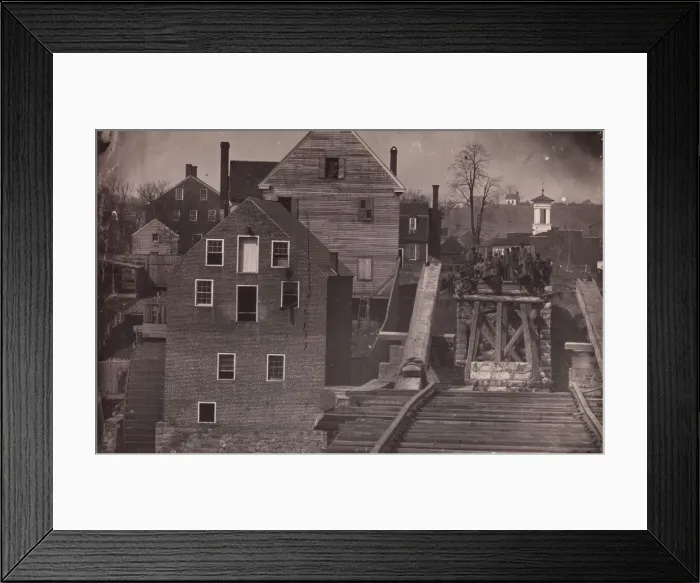 Framed Print : End of the Bridge after Burnsides Attack, Fredericksburg, Virginia, 1863 Framed Print : End of the Bridge after Burnsides Attack, Fredericksburg, Virginia, 1863