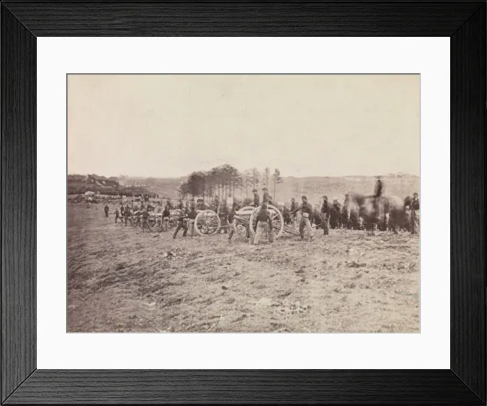 Framed Print : Battery Going into Action, Fredericksburg, December 13, 1862, 1862 Framed Print : Battery Going into Action, Fredericksburg, December 13, 1862, 1862