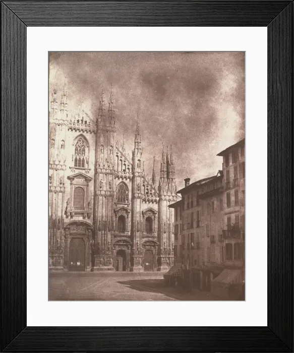 Framed Print : Duomo Milan, 1846. Creator: Calvert Jones Framed Print : Duomo Milan, 1846. Creator: Calvert Jones
