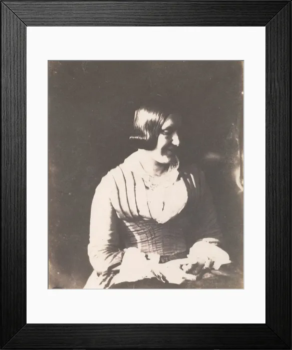 Framed Print : Woman, 1845-50. Creator: Calvert Jones Framed Print : Woman, 1845-50. Creator: Calvert Jones