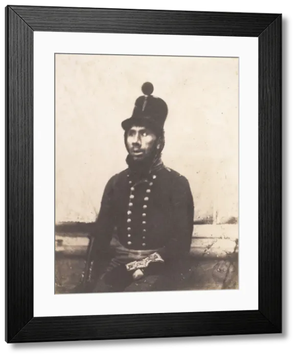 Framed Print : Soldier, 1845-50. Creator: Calvert Jones Framed Print : Soldier, 1845-50. Creator: Calvert Jones