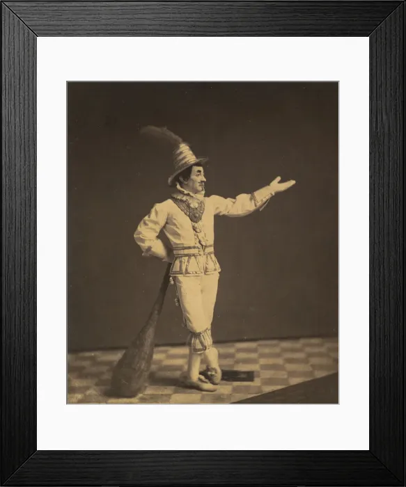 Framed Print : Clown, ca. 1860. Creator: Charles De Forest Fredricks Framed Print : Clown, ca. 1860. Creator: Charles De Forest Fredricks