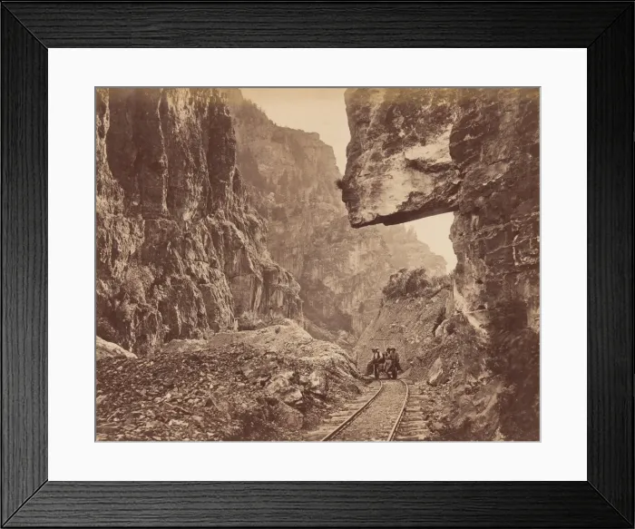 Framed Print : American Fork Canyon, ca. 1875. Creator: Charles Roscoe Savage