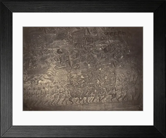 Framed Print : Bas-relief de la Grande Galerie de la Pagode, 1866. Creator: Emile Gsell Framed Print : Bas-relief de la Grande Galerie de la Pagode, 1866. Creator: Emile Gsell
