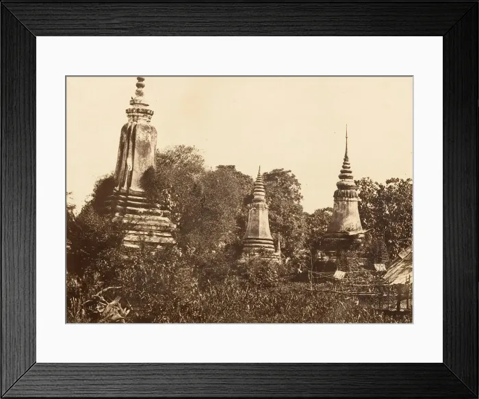 Framed Print : Nam-Vian - Tombeaux, 1866. Creator: Emile Gsell Framed Print : Nam-Vian - Tombeaux, 1866. Creator: Emile Gsell