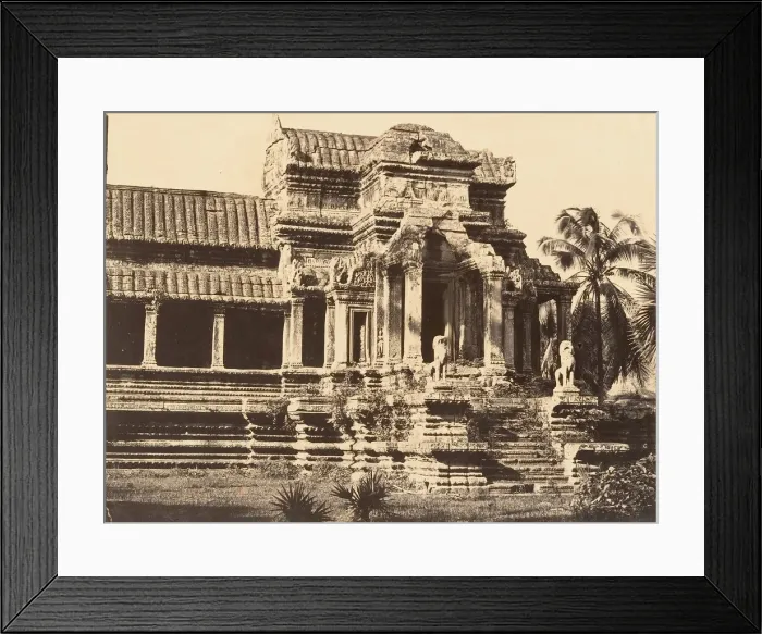 Framed Print : Portique d entree de la Grande Galerie de la Pagode, 1866. Creator: Emile Gsell Framed Print : Portique d entree de la Grande Galerie de la Pagode, 1866. Creator: Emile Gsell