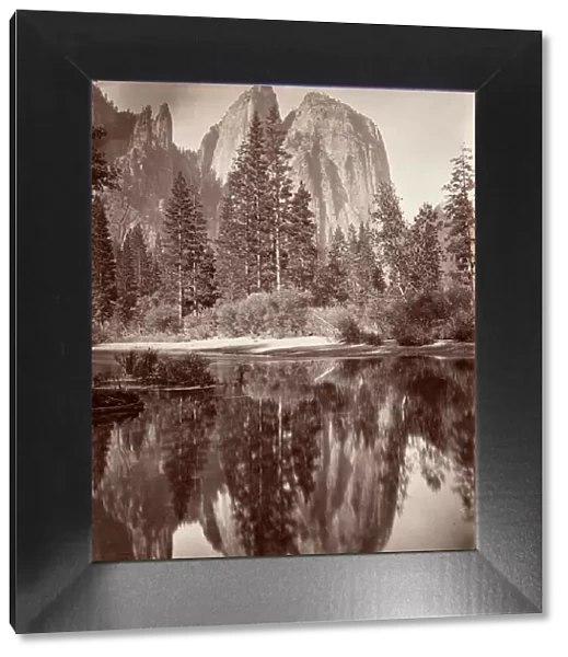Mirror View of Cathedral Rocks, Yosemite, ca. 1872, printed ca. 1876