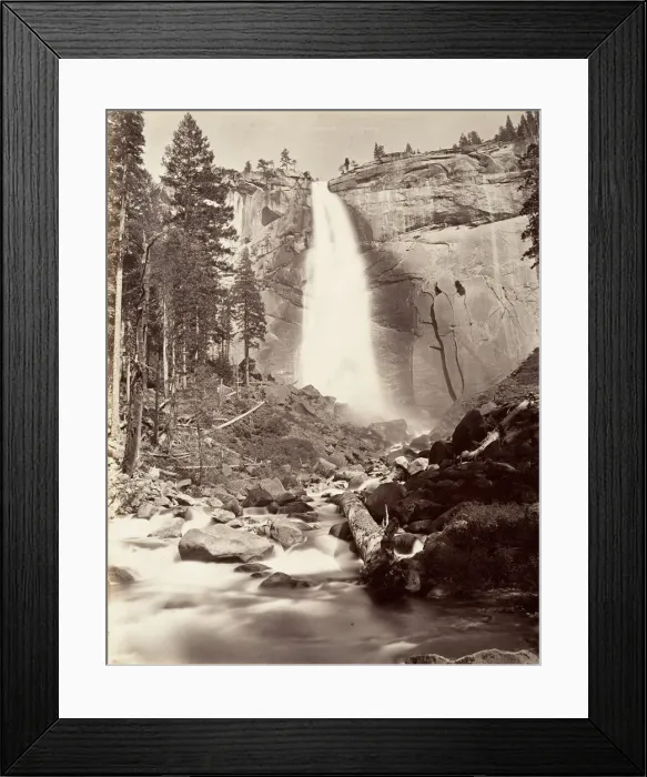 Framed Print : Nevada Fall, 700 feet, Yosemite, ca. 1872, printed ca. 1876 Framed Print : Nevada Fall, 700 feet, Yosemite, ca. 1872, printed ca. 1876