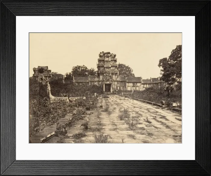 Framed Print : Grande Pagode Porte Ouest de la 1ere enceinte, 1866. Creator: Emile Gsell Framed Print : Grande Pagode Porte Ouest de la 1ere enceinte, 1866. Creator: Emile Gsell