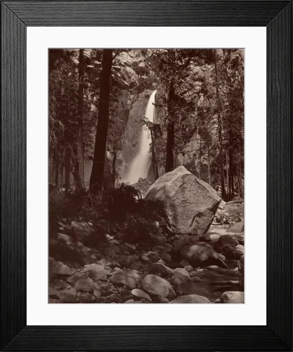 Framed Print : Lower Yosemite Fall, 1, 600 feet, ca. 1872, printed ca. 1876 Framed Print : Lower Yosemite Fall, 1, 600 feet, ca. 1872, printed ca. 1876