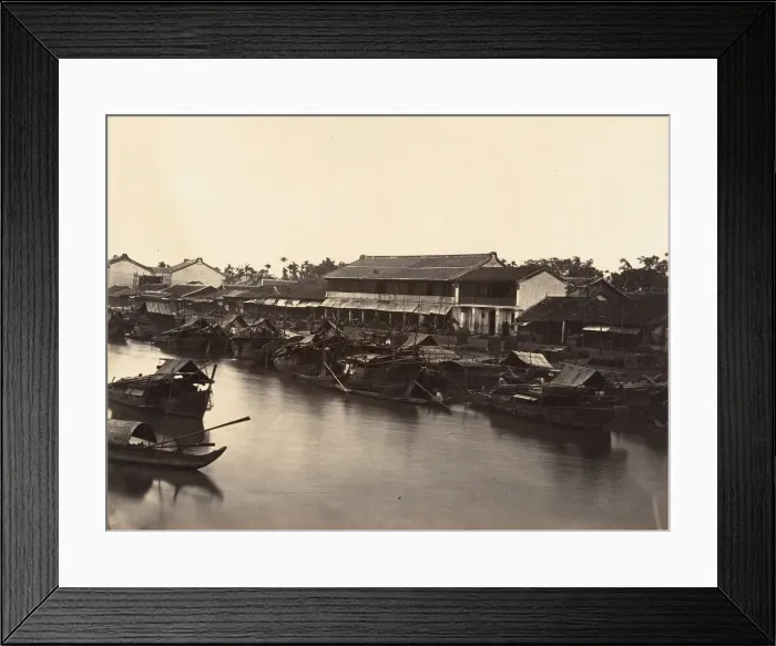 Framed Print : Vue de la Ville Chinoise (Cholen) Feuille No. 3, Saigon, Cochinchine, 1866 Framed Print : Vue de la Ville Chinoise (Cholen) Feuille No. 3, Saigon, Cochinchine, 1866