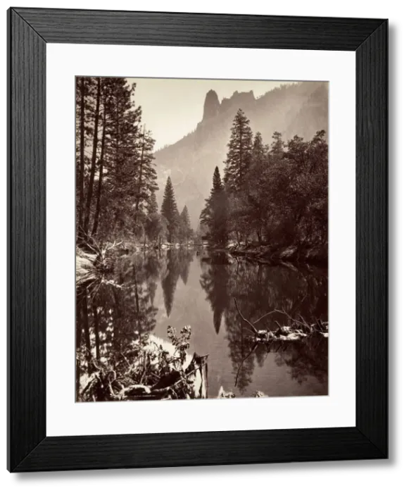 Framed Print : Mirror View of Sentinel Rock, Yosemite, ca. 1872, printed ca. 1876 Framed Print : Mirror View of Sentinel Rock, Yosemite, ca. 1872, printed ca. 1876
