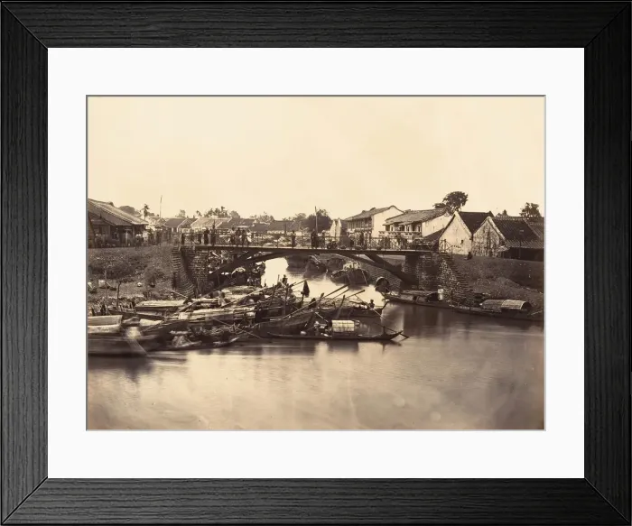 Framed Print : Vue de la Ville Chinoise (Cholen) Feuille No. 2, Saigon, Cochinchine, 1866 Framed Print : Vue de la Ville Chinoise (Cholen) Feuille No. 2, Saigon, Cochinchine, 1866