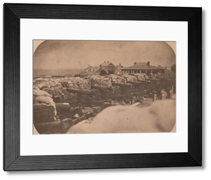 Framed Print : The Evacuation of Fort Sumter, April 1861, April 1861. Creator: Edward Anthony Framed Print : The Evacuation of Fort Sumter, April 1861, April 1861. Creator: Edward Anthony