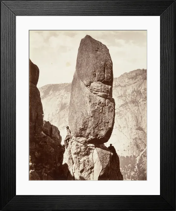 Framed Print : Magic Tower, Yosemite, ca. 1872, printed ca. 1876. Creator: Attributed to Carleton E Framed Print : Magic Tower, Yosemite, ca. 1872, printed ca. 1876. Creator: Attributed to Carleton E