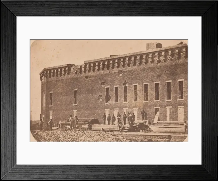 Framed Print : The Evacuation of Fort Sumter, April 1861, April 1861. Creator: Edward Anthony Framed Print : The Evacuation of Fort Sumter, April 1861, April 1861. Creator: Edward Anthony