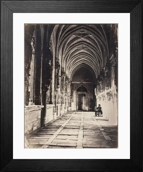 Framed Print : [Cloisters of the Church of Saint John of the Kings, Toledo, Spain], ca. 1858