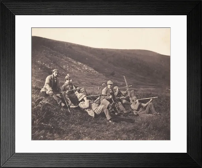 Framed Print : Spying in Glenfeshie, ca. 1858. Creator: Horatio Ross Framed Print : Spying in Glenfeshie, ca. 1858. Creator: Horatio Ross