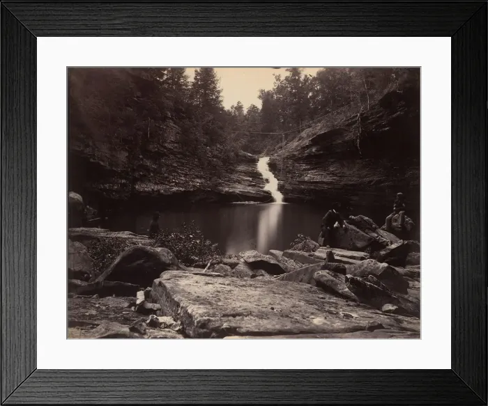 Framed Print : Lula Lake and Upper Falls on Rock Creek, near Lookout Mountain, Georgia, 1864-65 Framed Print : Lula Lake and Upper Falls on Rock Creek, near Lookout Mountain, Georgia, 1864-65