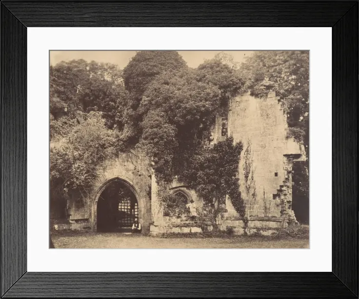 Framed Print : Old Gateway, Raglan Castle, Monmouthshire, 1855. Creator: J. Holden Framed Print : Old Gateway, Raglan Castle, Monmouthshire, 1855. Creator: J. Holden