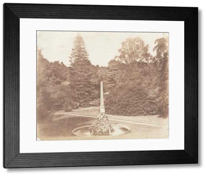 Framed Print : In the Garden. Blenheim, 1853-56. Creator: James Knight Framed Print : In the Garden. Blenheim, 1853-56. Creator: James Knight