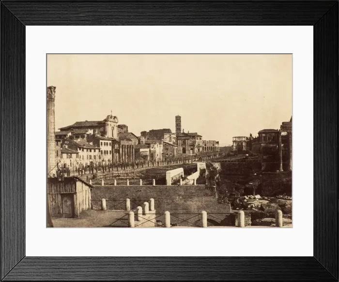 Framed Print : The Forum, Rome, 1853-56. Creator: Possibly by Jane Martha St. John Framed Print : The Forum, Rome, 1853-56. Creator: Possibly by Jane Martha St. John