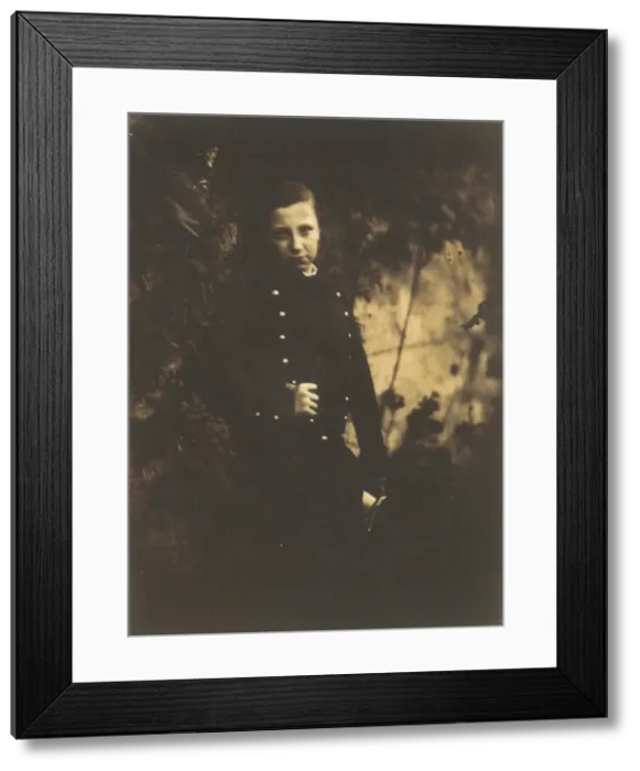 Framed Print : [Boy in Uniform], ca. 1855. Creator: Jean-Baptiste Frenet