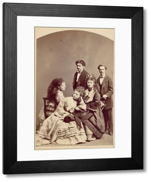 Framed Print : Wohes Family, New York, 1870s. Creator: Jeremiah Gurney Framed Print : Wohes Family, New York, 1870s. Creator: Jeremiah Gurney