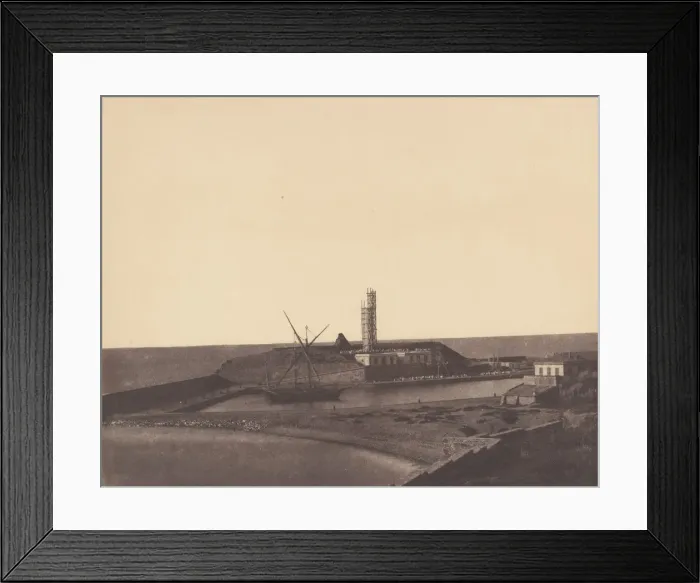 Framed Print : Boat in Harbor, Algeria, 1853-54. Creator: John Beasley Greene Framed Print : Boat in Harbor, Algeria, 1853-54. Creator: John Beasley Greene